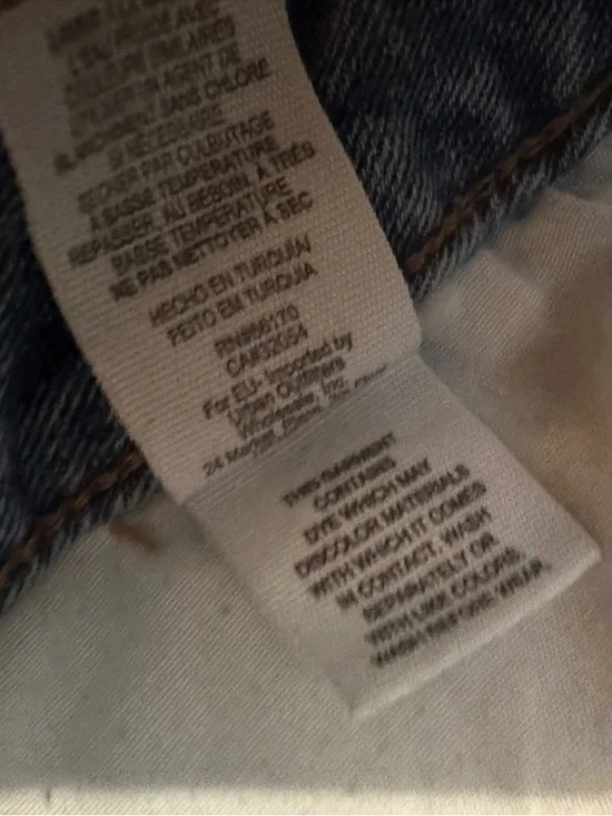 Free People Light Blue Straight Leg Jeans with Yellow Floral Embroidery - Picture 4 of 10